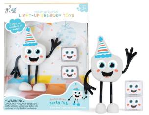 Postać do kąpieli Party Pal z kostkami świecącymi. Wydawca: Glo Pals. Multiszop.pl Opakowanie Postać do kąpieli Party Pal z kostkami świecącymi