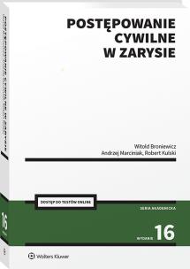 Okładka książki Postępowanie cywilne w zarysie