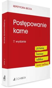 Okładka książki Postępowanie karne. Pytania. Kazusy. Tablice...