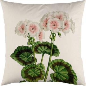 Opakowanie Poszewka na poduszkę 50x50cm - Biała pelargonia