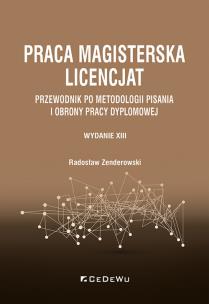 Okładka książki Praca magisterska. Licencjat