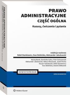Okładka książki Prawo administracyjne. Cześć ogólna. Kazusy, ćwiczenia i pytania