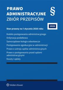 Okładka książki Prawo administracyjne. Zbiór przepisów. 2026