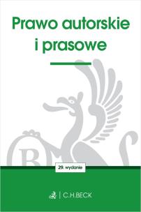 Okładka książki Prawo autorskie i prasowe wyd. 29