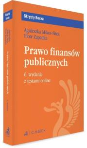 Prawo finansów publicznych z testami online. Autor: dr Agnieszka Mikos-Sitek, dr hab. Piotr Zapadka, prof. UKSW. Multiszop.pl Okładka książki Prawo finansów publicznych z testami online