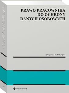 Okładka książki Prawo pracownika do ochrony danych osobowych