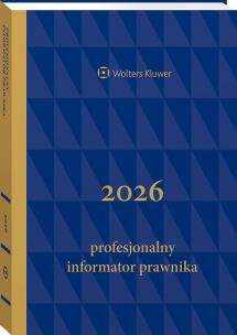 Okładka książki Profesjonalny Informator Prawnika 2026, granatowy (format B5)