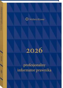 Okładka książki Profesjonalny Informator Prawnika 2026, granatowy