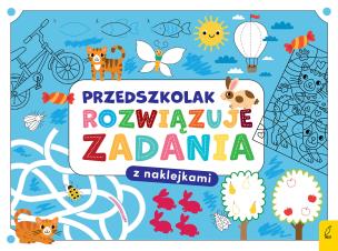 Okładka książki Przedszkolak rozwiązuje zadania. Zeszyt niebieski