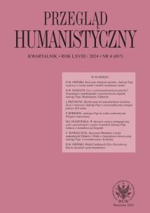 Opakowanie Przegląd Humanistyczny 2024/4 (487)