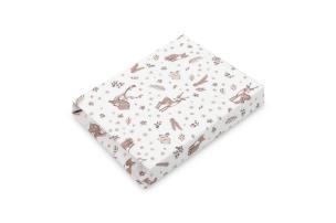 Opakowanie Prześcieradło drukowane bawełna forest 60x120