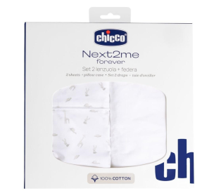 Prześcieradło Next2Me Forever G/D+P cloud. Wydawca: Chicco. Multiszop.pl Opakowanie Prześcieradło Next2Me Forever G/D+P cloud