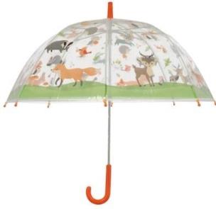 Opakowanie Przezroczysty parasol dziecięcy leśne zwierzęta