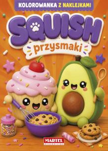 Okładka książki Przysmaki. Squish. Kolorowanka z naklejkami