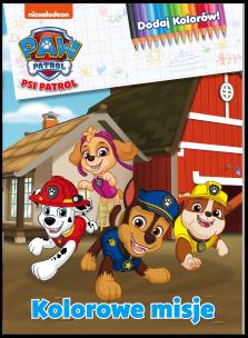 Okładka książki Psi Patrol. Dodaj kolorów! Kolorowe misje