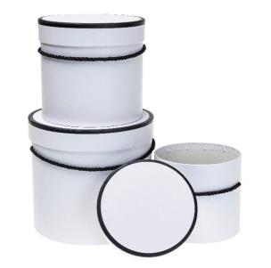 Opakowanie Pudełko Flower Box 3szt biały ROZETTE