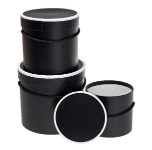 Opakowanie Pudełko Flower Box 3szt czarny ROZETTE