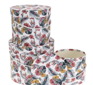 Opakowanie Pudełko Flower Box 3szt kwiaty ROZETTE