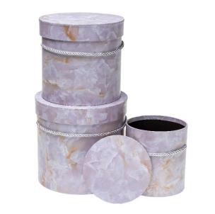 Opakowanie Pudełko Flower Box 3szt różowy ROZETTE