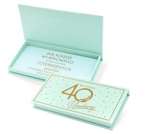 Opakowanie Pudełko ozdobne na banknoty Urodziny 40 Elite