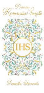 Opakowanie Pudełko pamiątkowe DL Komunia Pattern