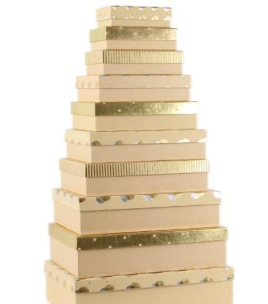 Opakowanie Pudełko prezentowe 10szt mix ROZETTE