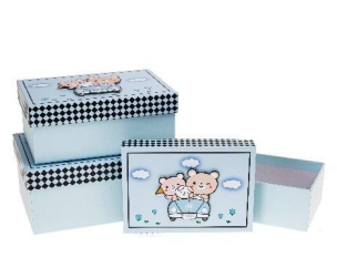 Opakowanie Pudełko prezentowe 3szt ROZETTE