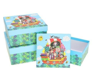 Opakowanie Pudełko prezentowe dziecięce 3szt piraty ROZETTE