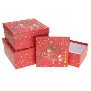 Opakowanie Pudełko prezentowe dziecięce 3szt syrena ROZETTE