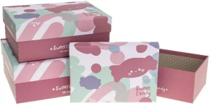 Opakowanie Pudełko prostokątne 3szt ROZETTE