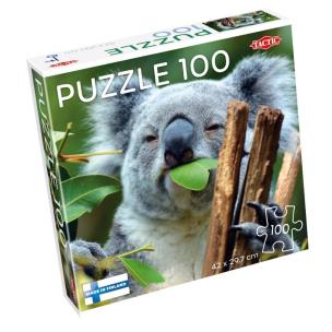 Puzzle 100 el. Koala delektuje się eukaliptusem. Wydawca: Tactic. Multiszop.pl Opakowanie Puzzle 100 el. Koala delektuje się eukaliptusem