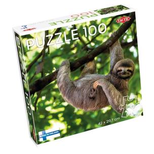 Puzzle 100 el. Zwisający leniwiec. Wydawca: Tactic. Multiszop.pl Opakowanie Puzzle 100 el. Zwisający leniwiec