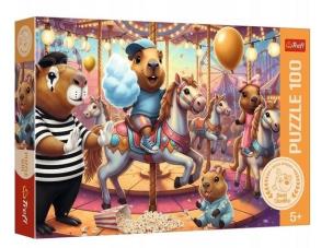 Opakowanie Puzzle 100 Kapibary na wakacjach TREFL