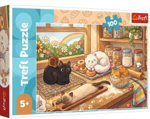 Opakowanie Puzzle 100 Kociaki łobuziaki TREFL