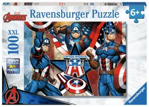 Opakowanie Puzzle 100 Marvel Captain America