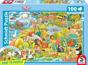 Opakowanie Puzzle 100 PQ Wszędzie zwierzęta! 114369