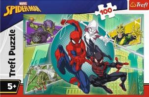 Opakowanie Puzzle 100 Spiderman Pajęczna maska