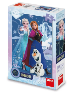 Opakowanie Puzzle 100 świecące w ciemności Kraina Lodu Frozen