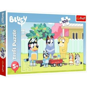 Opakowanie Puzzle 100 Wesoły świat Bluey TREFL