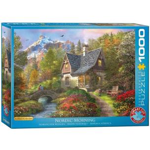 Opakowanie Puzzle 1000 Chatka z widokiem na góry