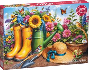 Opakowanie Puzzle 1000 CherryPazzi Golden Boots Blooming Roots 31087