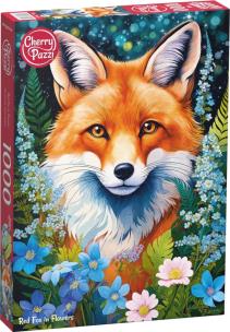 Opakowanie Puzzle 1000 CherryPazzi Red Fox in Flowers 31148