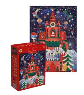 Opakowanie Puzzle 1000 Christmas Santa's Tower
