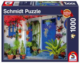 Puzzle 1000 Dom w stylu śródziemnomorskim. Wydawca: Schmidt. Multiszop.pl Opakowanie Puzzle 1000 Dom w stylu śródziemnomorskim