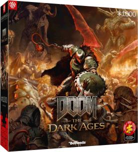 Puzzle 1000 Doom The Dark Ages Slayer's Rage. Wydawca: GOOD LOOT. Multiszop.pl Opakowanie Puzzle 1000 Doom The Dark Ages Slayer's Rage