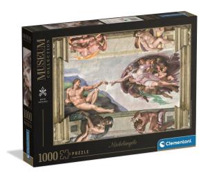PUZZLE 1000 EL MUSEUM Michelangelo, The Creation of Man. Wydawca: Clementoni. Multiszop.pl Opakowanie PUZZLE 1000 EL MUSEUM Michelangelo, The Creation of Man