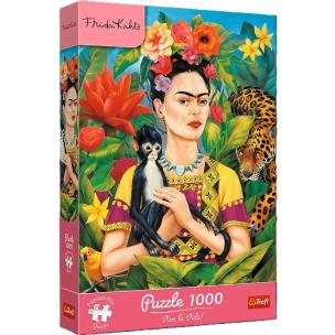 Opakowanie Puzzle 1000 Frida Kahlo: Portret w dżungli TREFL