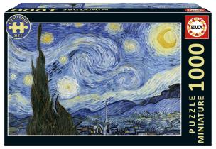 Puzzle 1000 Gwiaździsta noc, Vincent van Gogh. Wydawca: Educa. Multiszop.pl Opakowanie Puzzle 1000 Gwiaździsta noc, Vincent van Gogh