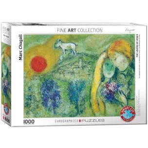 Opakowanie Puzzle 1000 Kochankowie w Wenecji, Marc Chagall