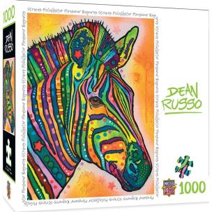 Opakowanie Puzzle 1000 Kolorowa zebra, Dean Russo